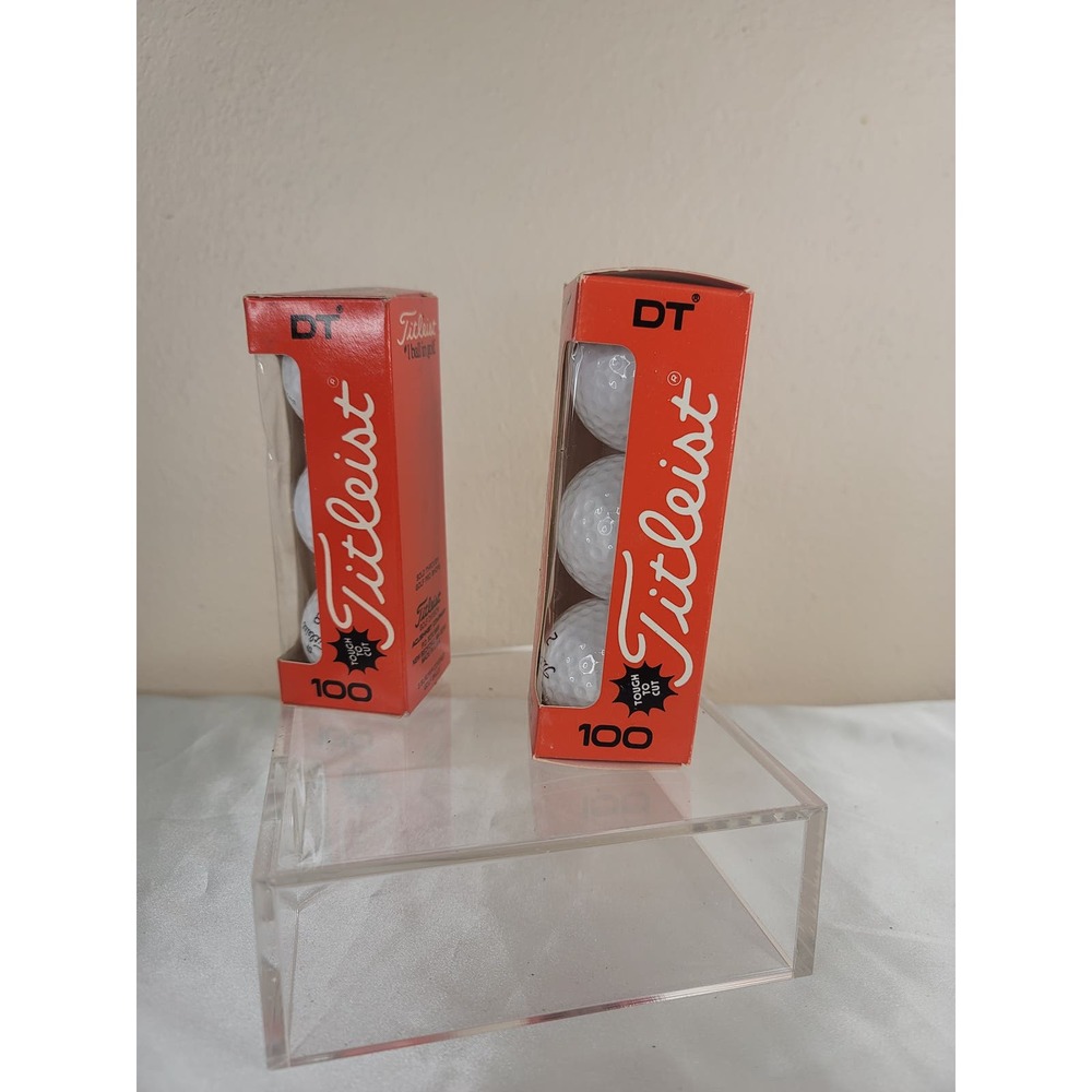 Two vintage packs of Titleist golf balls, 6 balls, NOS